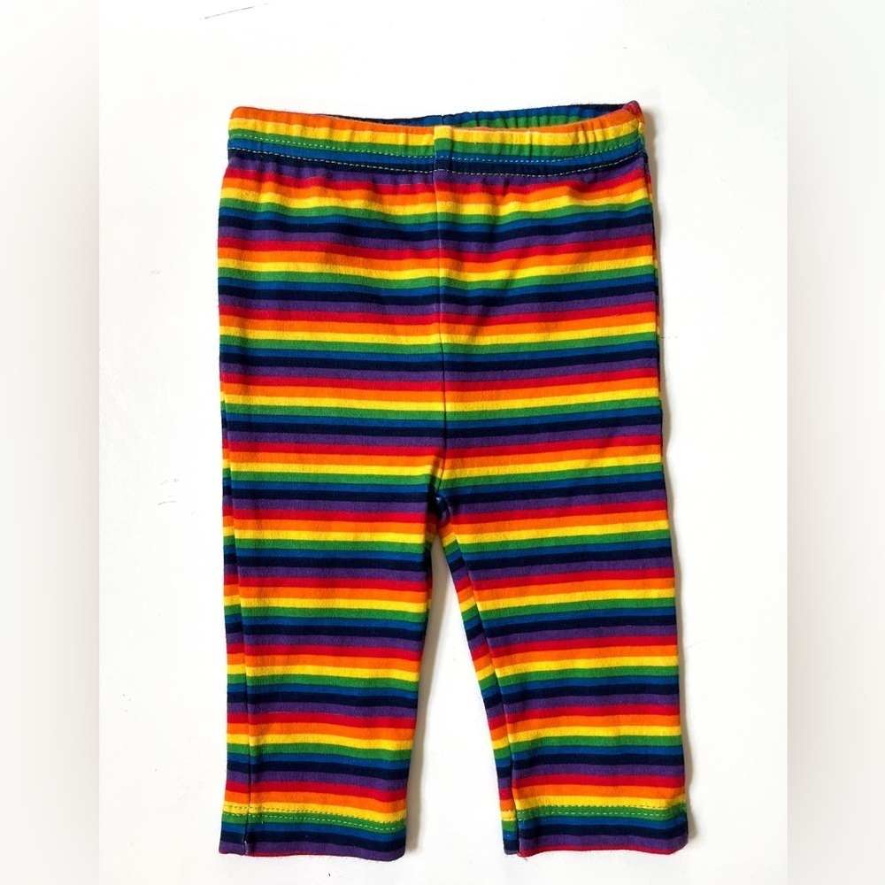 🌈 0-3 mo Isaac Mizrahi Rainbow Leggings boy girl Newborn NB
